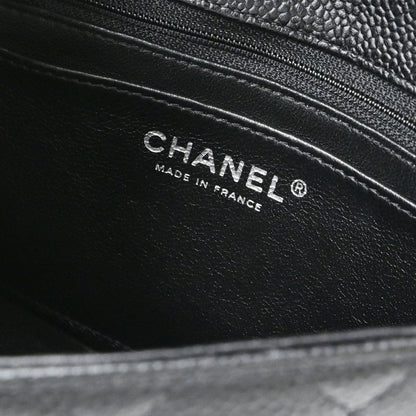 Chanel Black Caviar Skin Mini Classic Square Flap Shoulder Bag 17