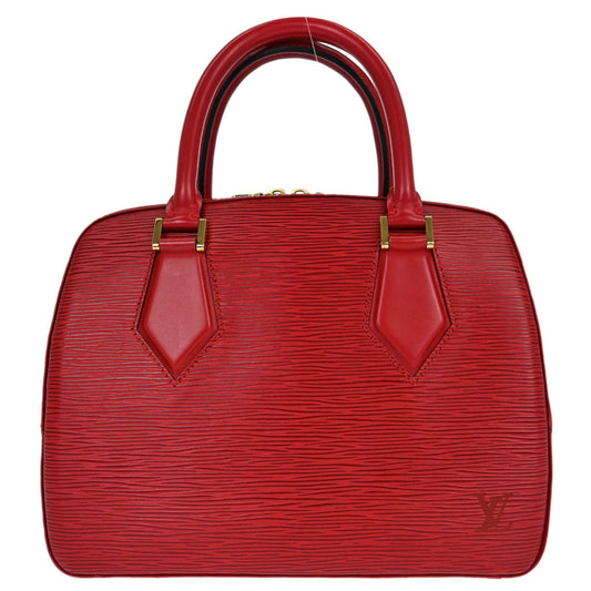 Louis Vuitton Red Epi Sablon Handbag M52047