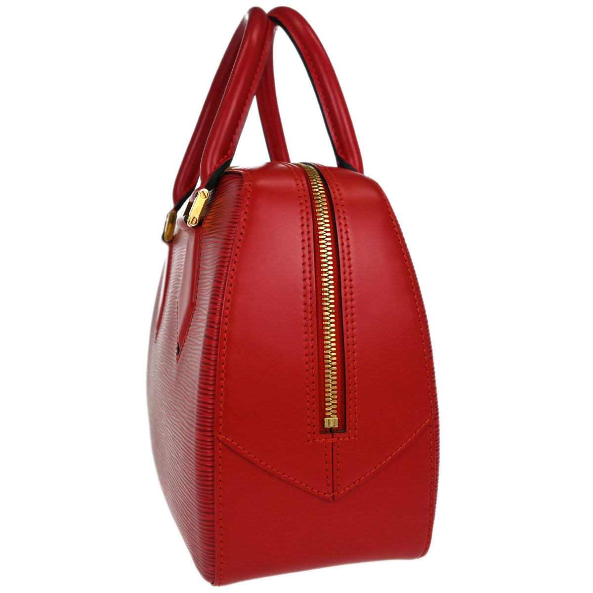 Louis Vuitton Red Epi Sablon Handbag M52047