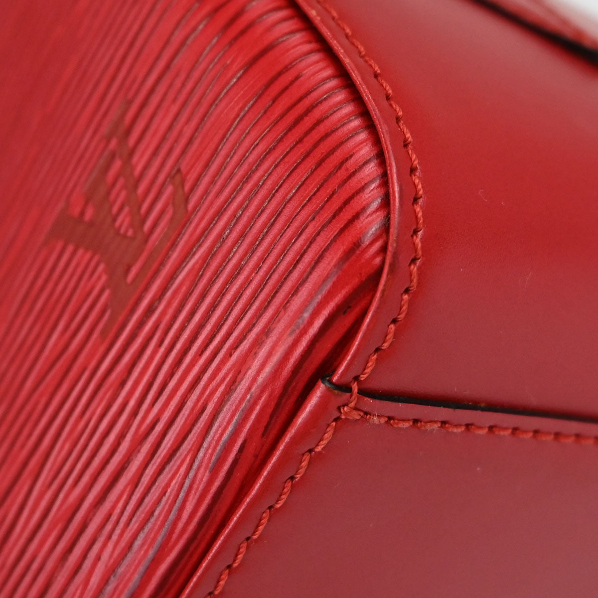 Louis Vuitton Red Epi Sablon Handbag M52047
