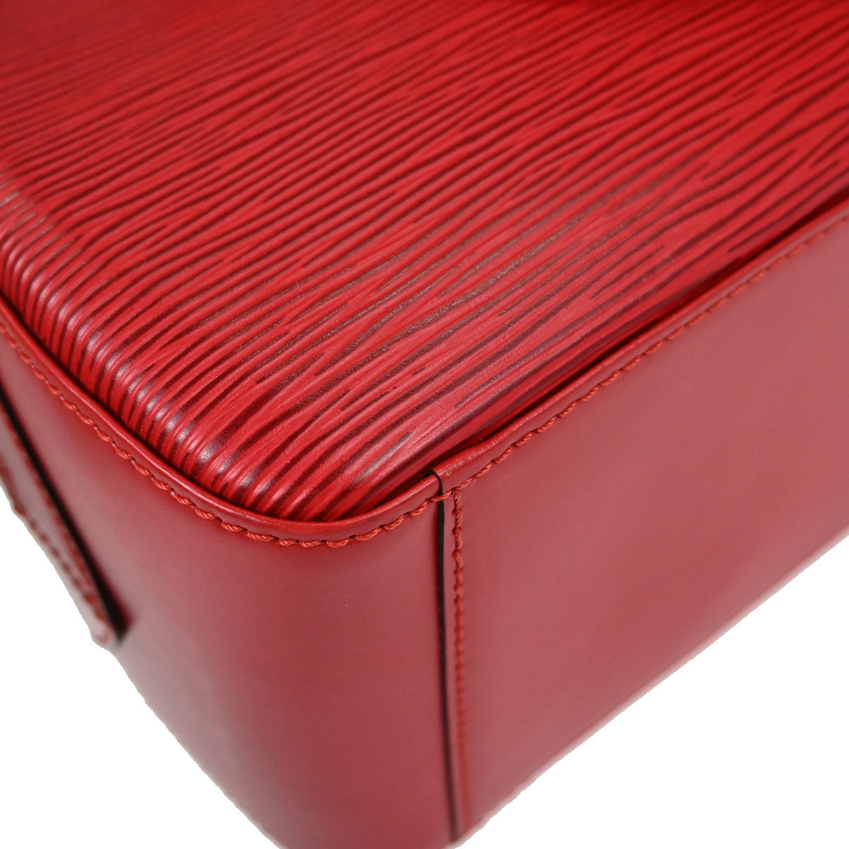 Louis Vuitton Red Epi Sablon Handbag M52047
