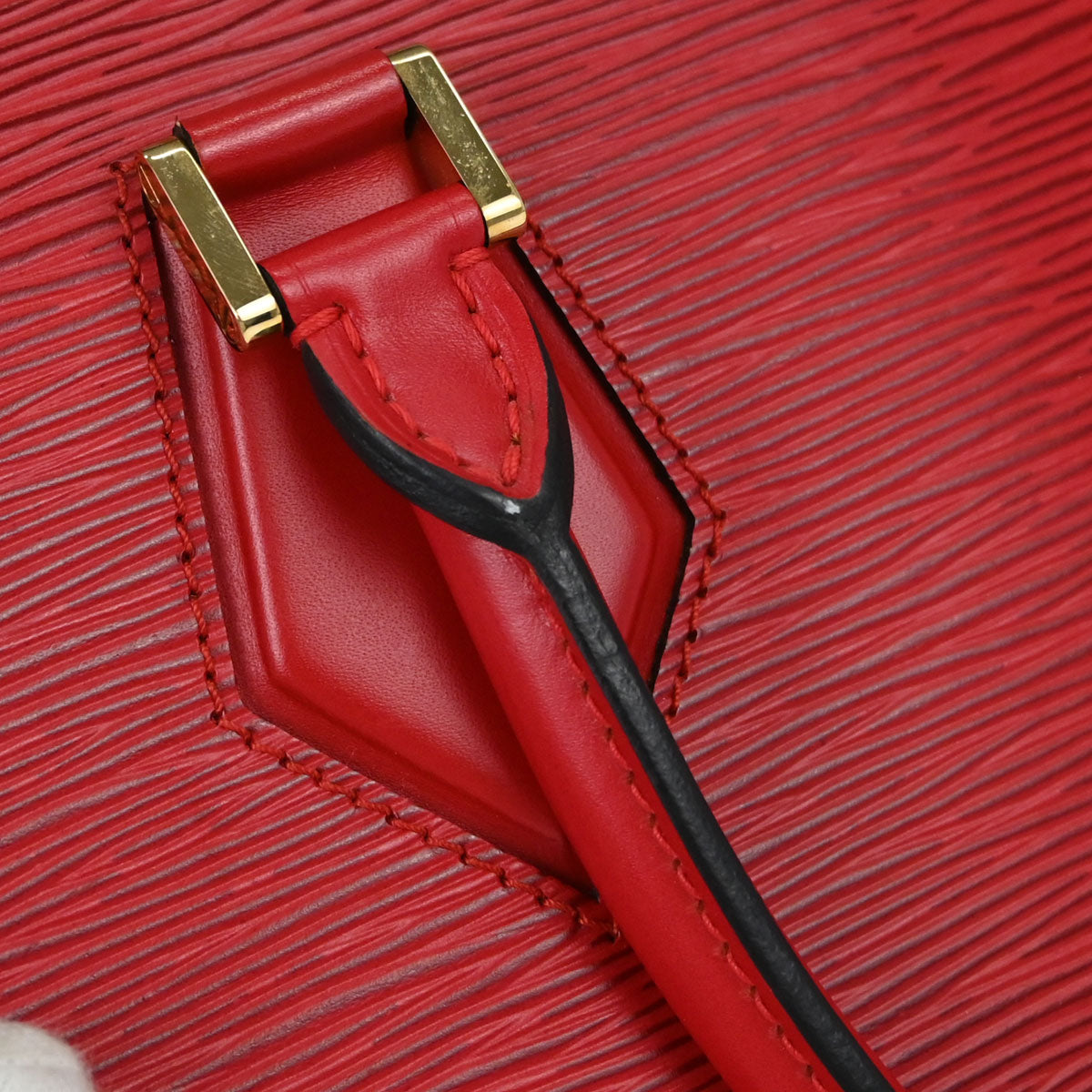 Louis Vuitton Red Epi Sablon Handbag M52047