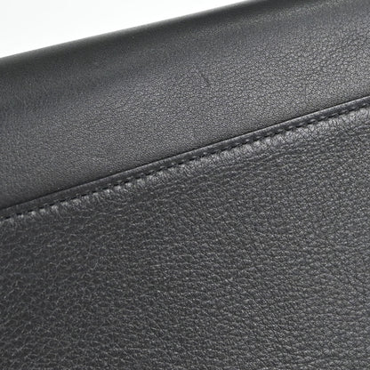 Cartier Black Leather Cabochon Tote Handbag