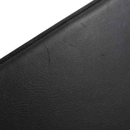 Cartier Black Leather Cabochon Tote Handbag