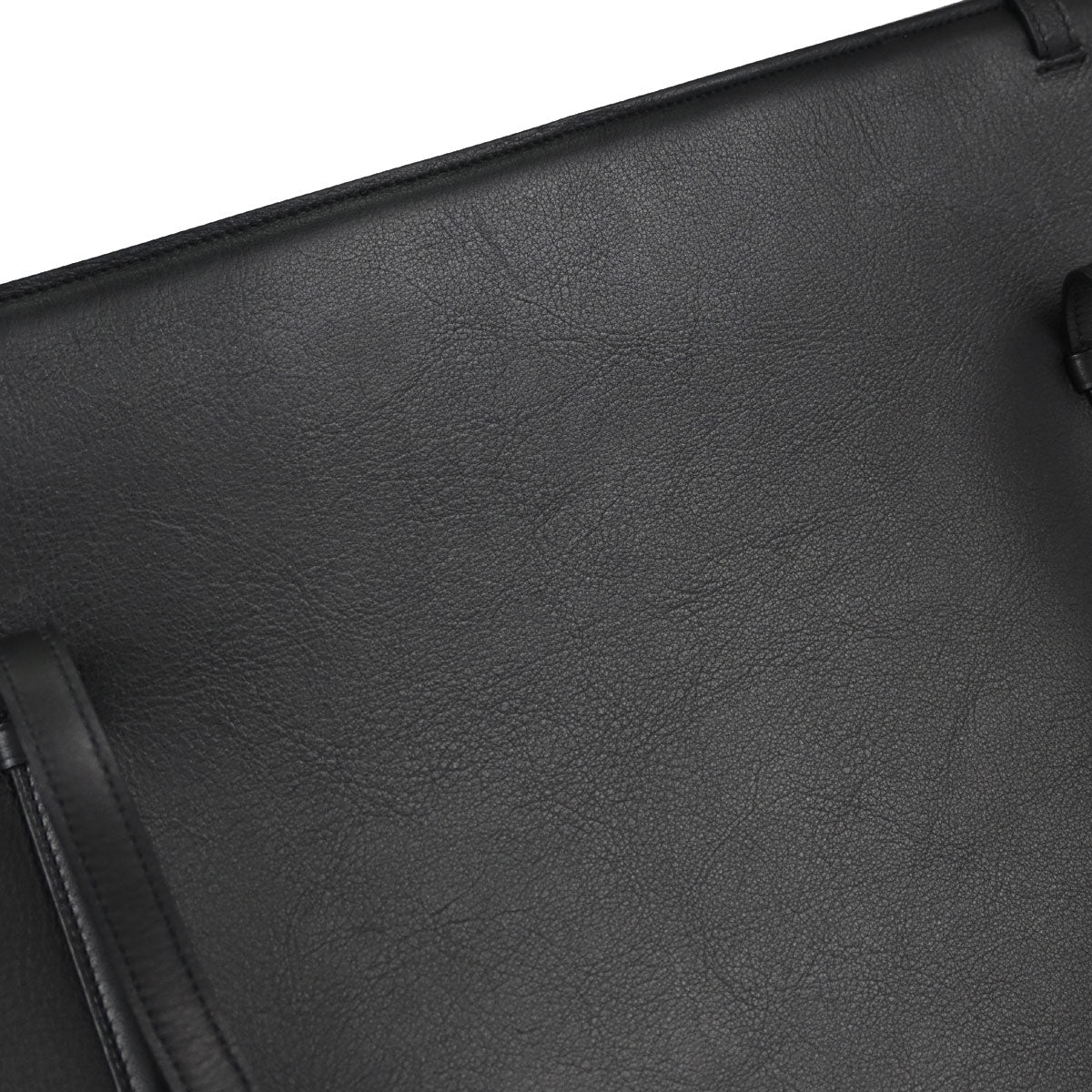 Cartier Black Leather Cabochon Tote Handbag