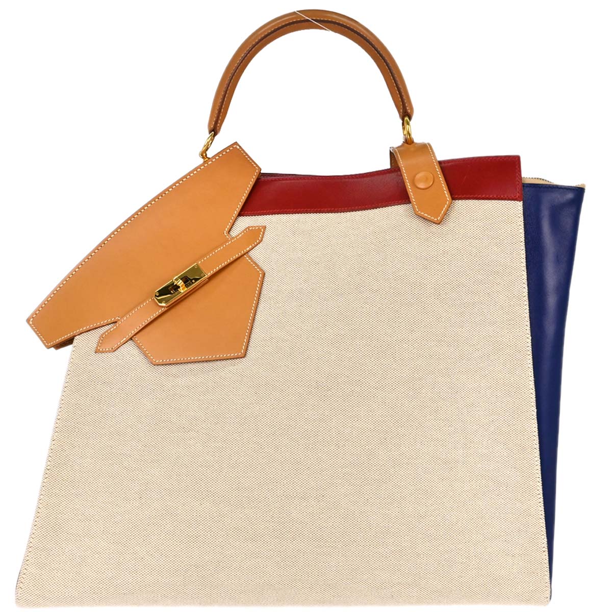 Hermes Natural Toile H Himalaya Handbag
