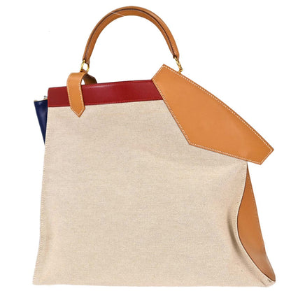 Hermes Natural Toile H Himalaya Handbag
