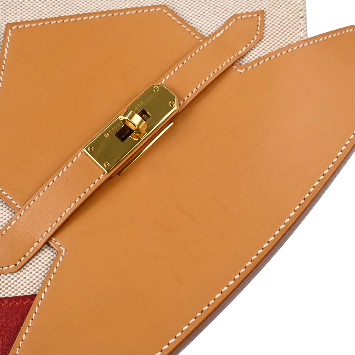 Hermes Natural Toile H Himalaya Handbag