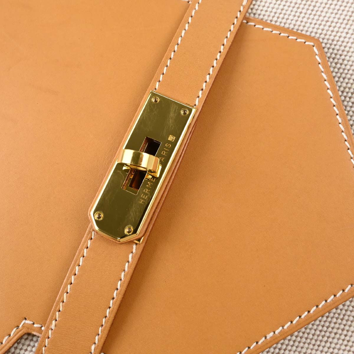 Hermes Natural Toile H Himalaya Handbag