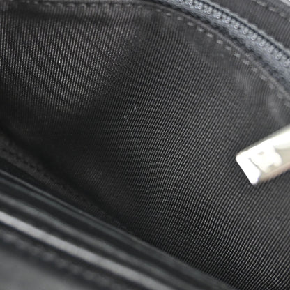Chanel * Black Lambskin Pony Hair Ostrich Wallet