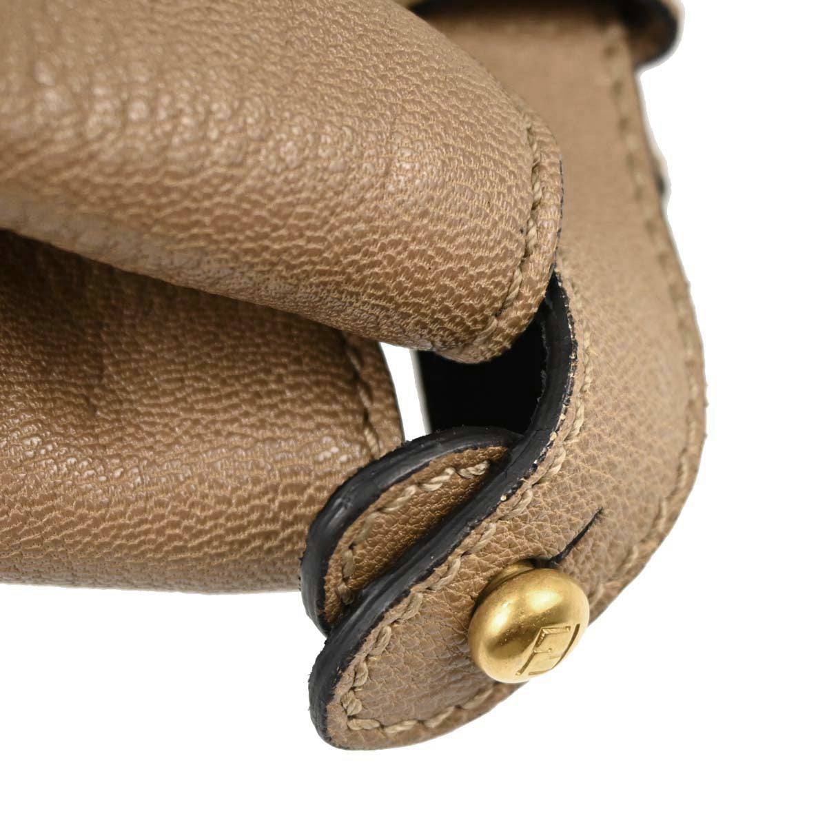 Fendi * Brown Python Peekaboo 2way Shoulder Handbag