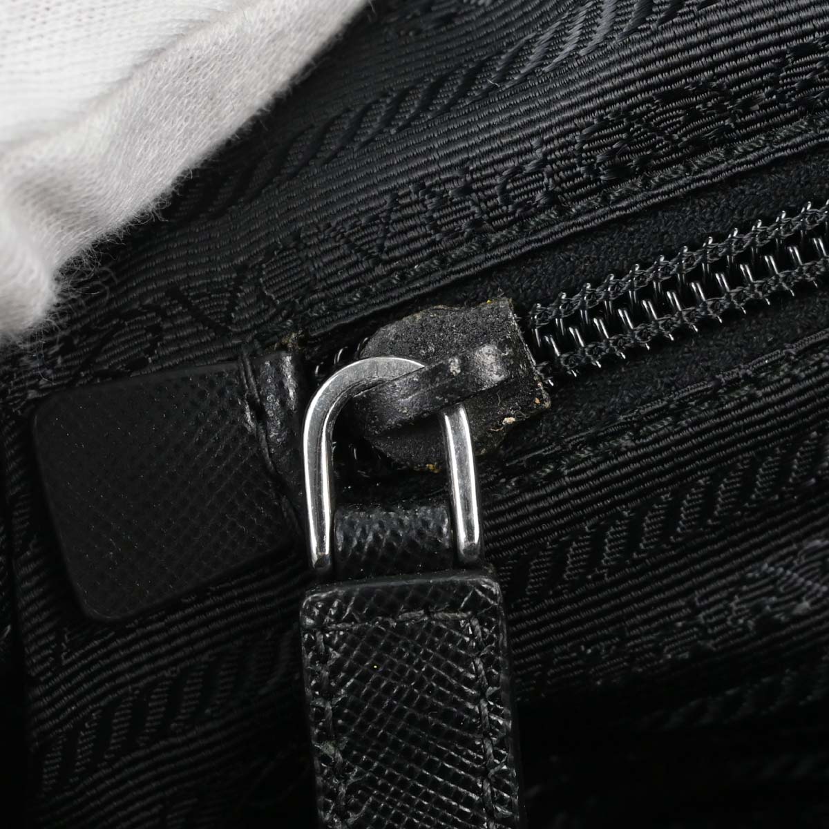 Prada Black Nylon Briefcase Business 2way Shoulder Handbag