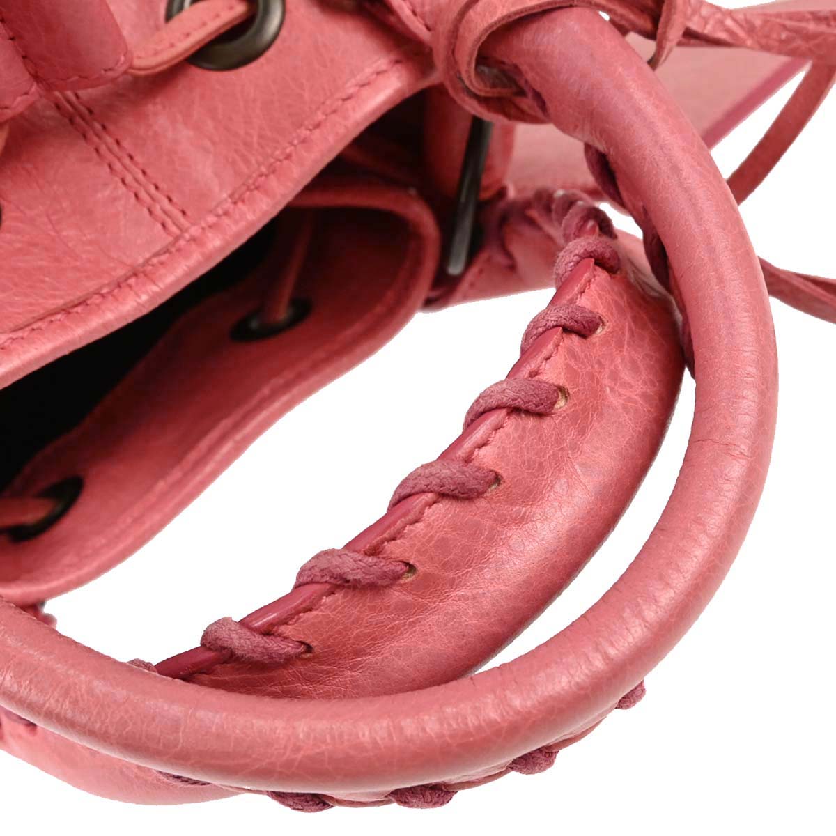 Balenciaga Pink Classic Mini Pompon 2way Shoulder Handbag