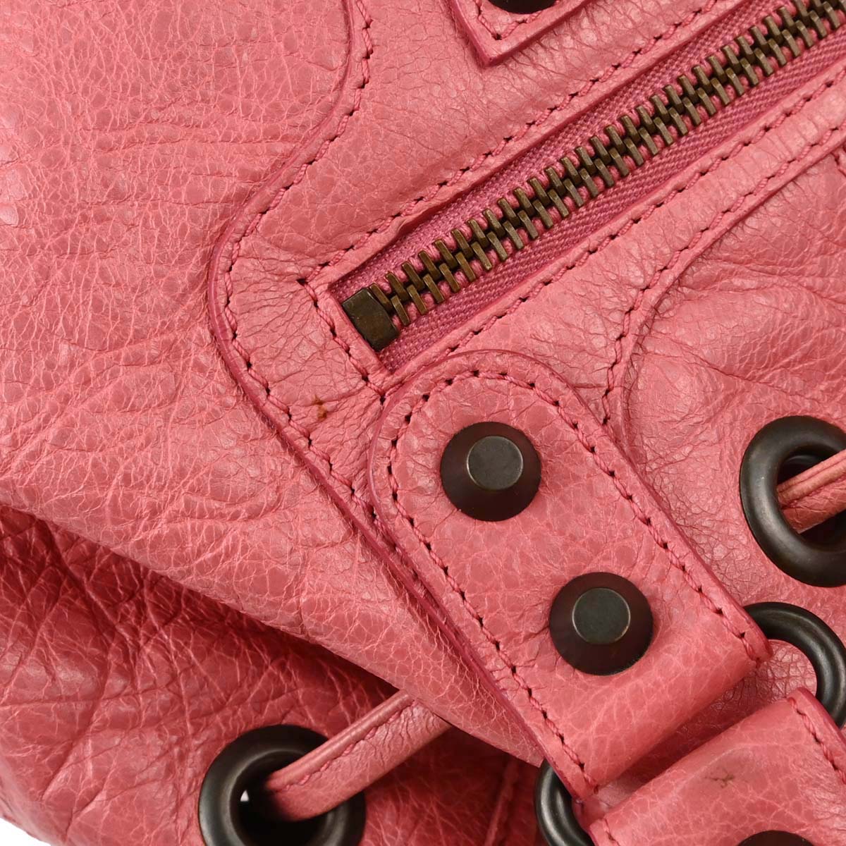 Balenciaga Pink Classic Mini Pompon 2way Shoulder Handbag