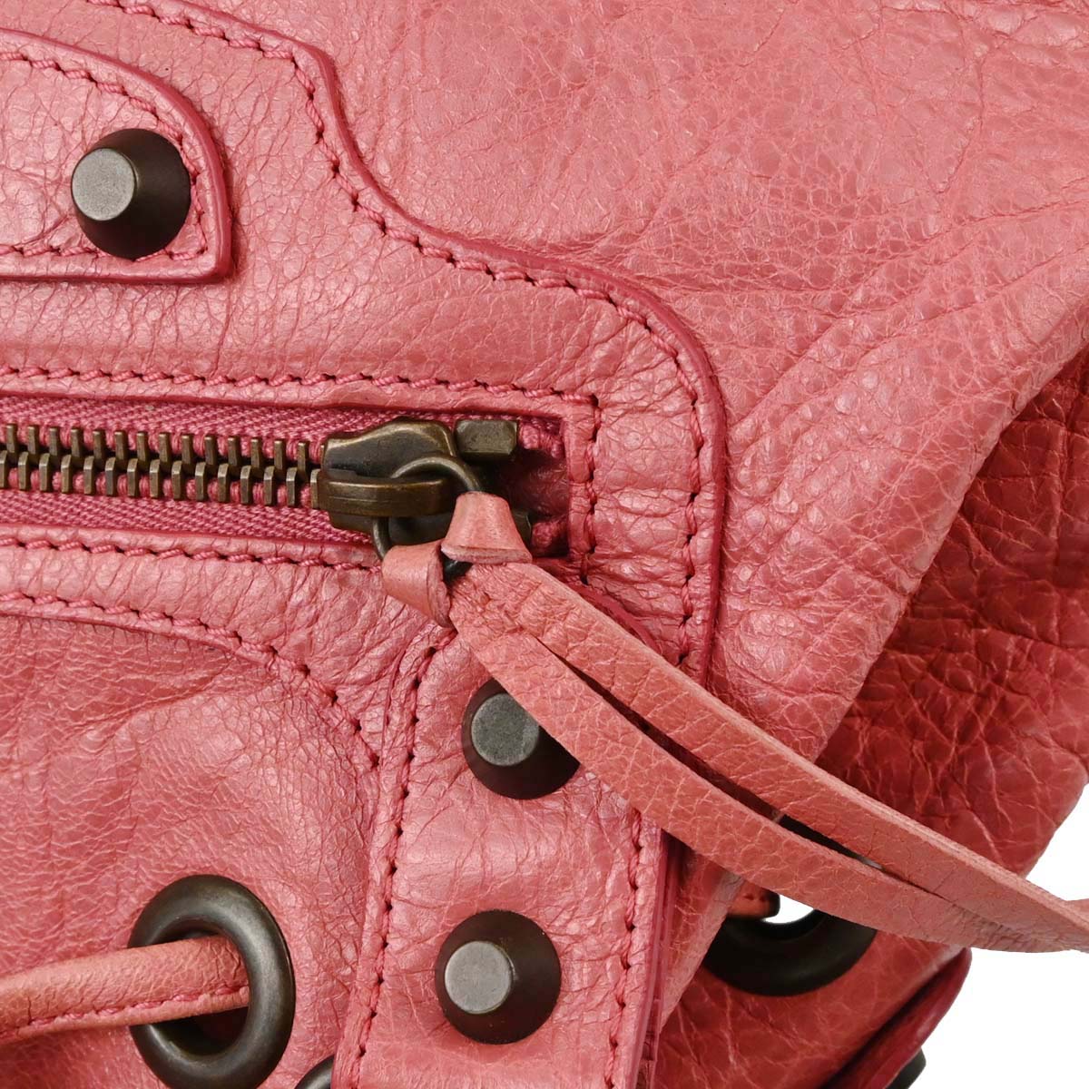 Balenciaga Pink Classic Mini Pompon 2way Shoulder Handbag
