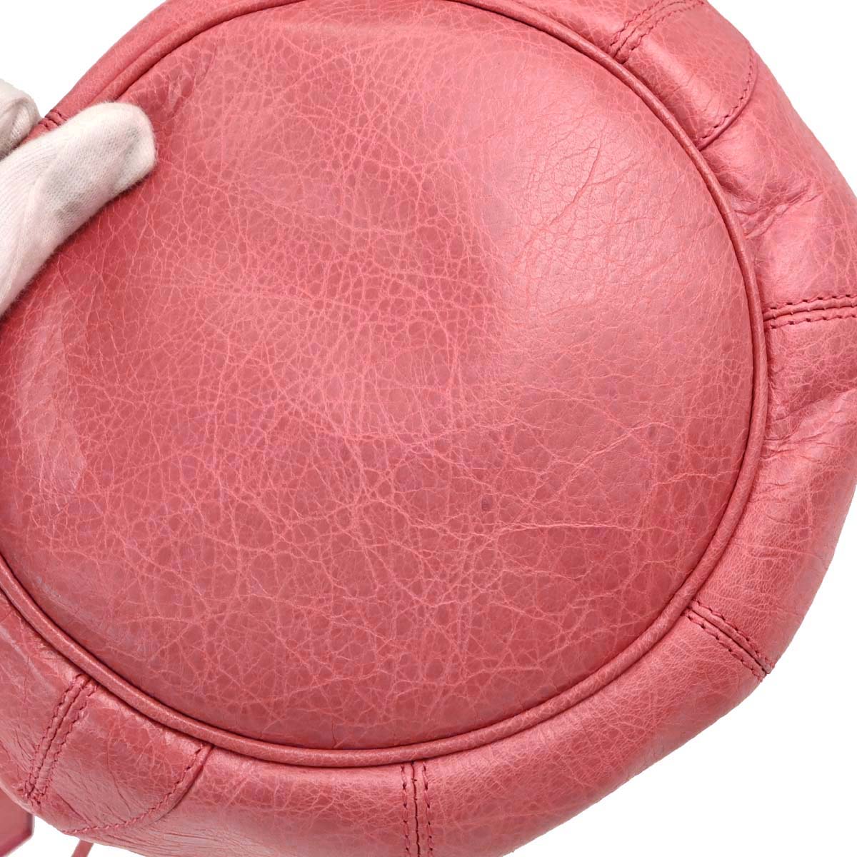 Balenciaga Pink Classic Mini Pompon 2way Shoulder Handbag