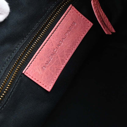 Balenciaga Pink Classic Mini Pompon 2way Shoulder Handbag