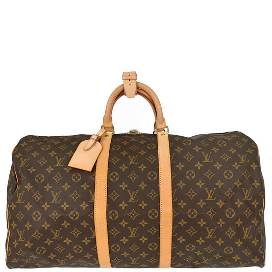 Louis Vuitton Monogram Keepall 55 Travel Handbag M41424