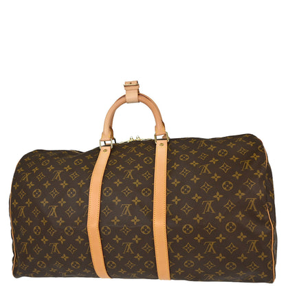 Louis Vuitton Monogram Keepall 55 Travel Handbag M41424