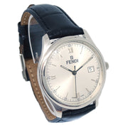 Fendi 210G Watch Black SS Leather