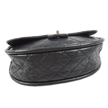 Chanel 2012-2013 Black Lambskin Large Hula Hoop Handbag