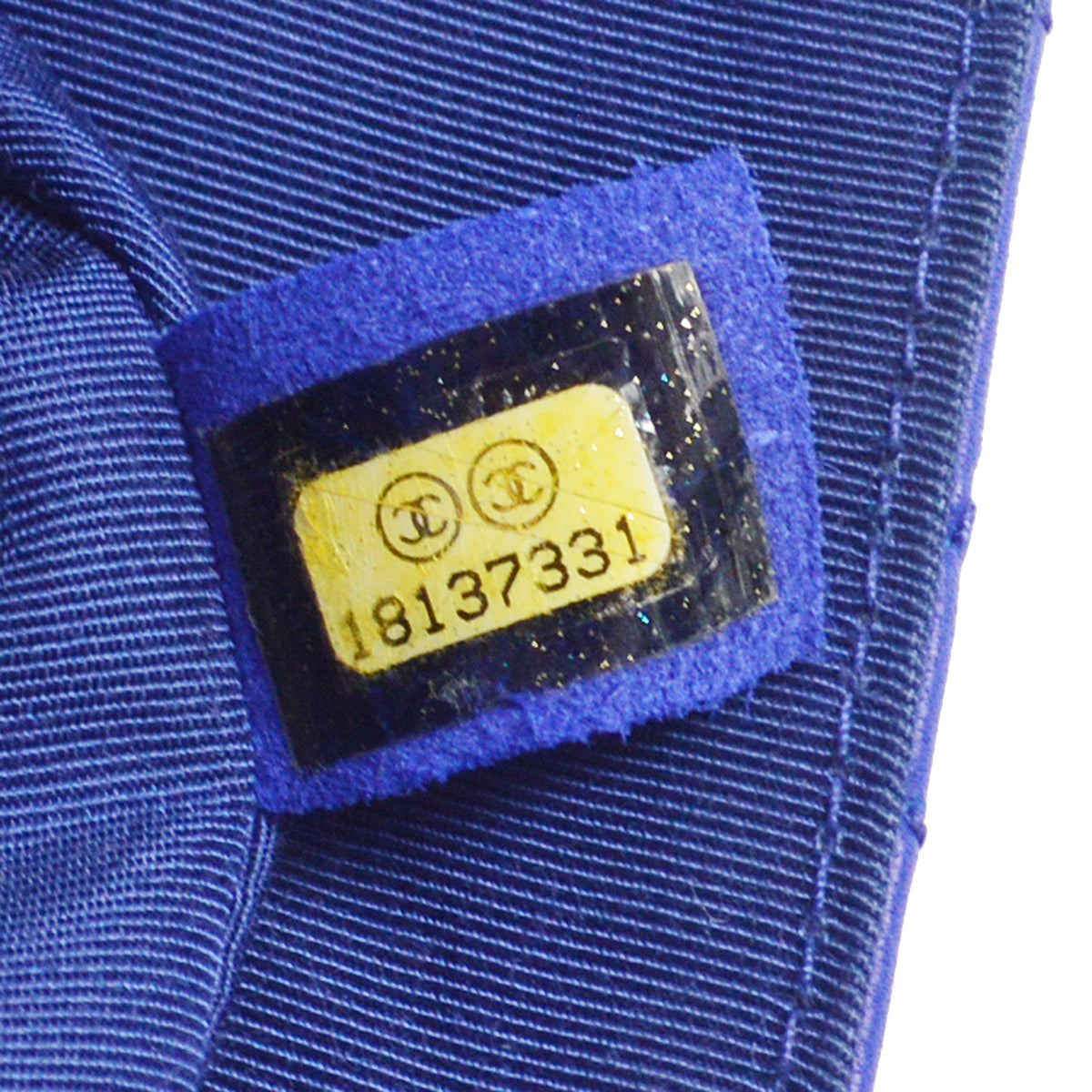 Chanel 2013-2014 Blue Black Lambskin Large Hula Hoop Handbag