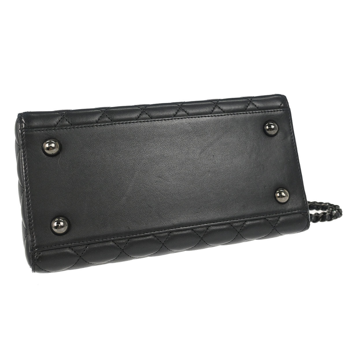 Chanel 2016-2017 Black Lambskin Cockpit Flap Shoulder Bag