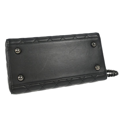 Chanel 2016-2017 Black Lambskin Cockpit Flap Shoulder Bag