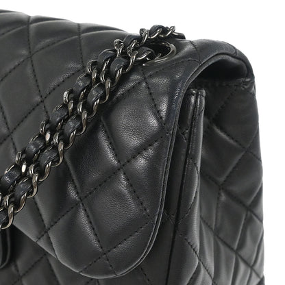Chanel 2016-2017 Black Lambskin Cockpit Flap Shoulder Bag