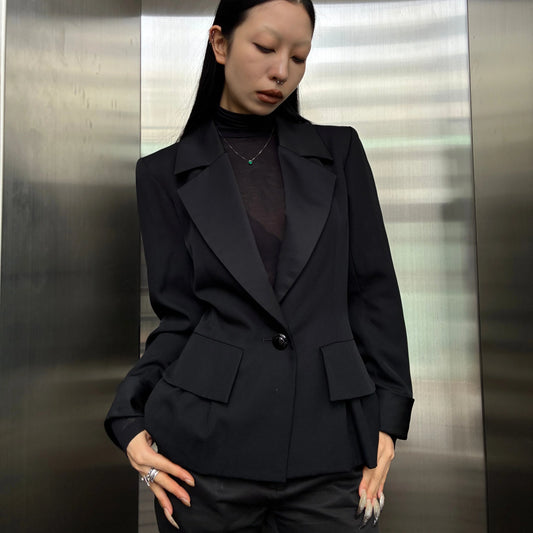 Yves Saint Laurent Single Breasted Jacket Black #40