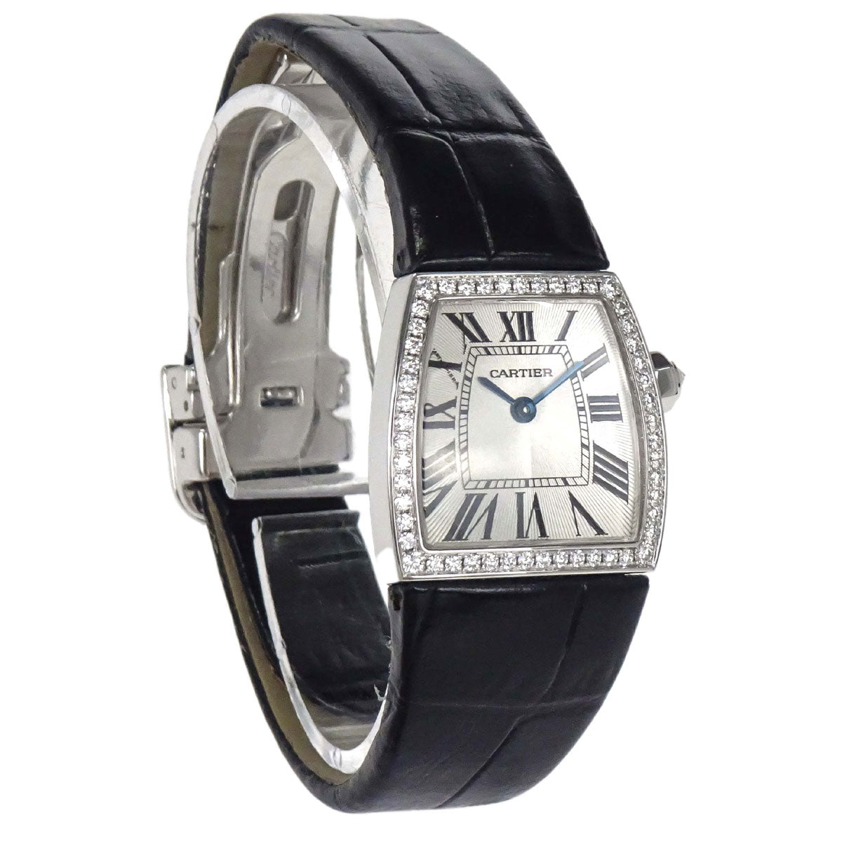 Cartier La Dona Watch 18KWG Crocodile