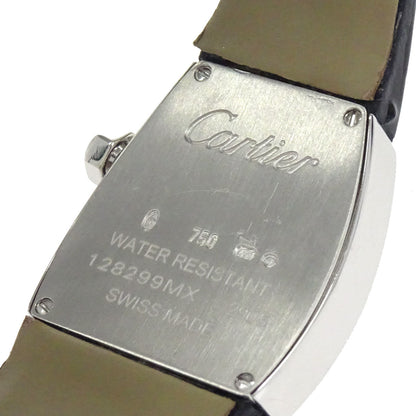 Cartier La Dona Watch 18KWG Crocodile