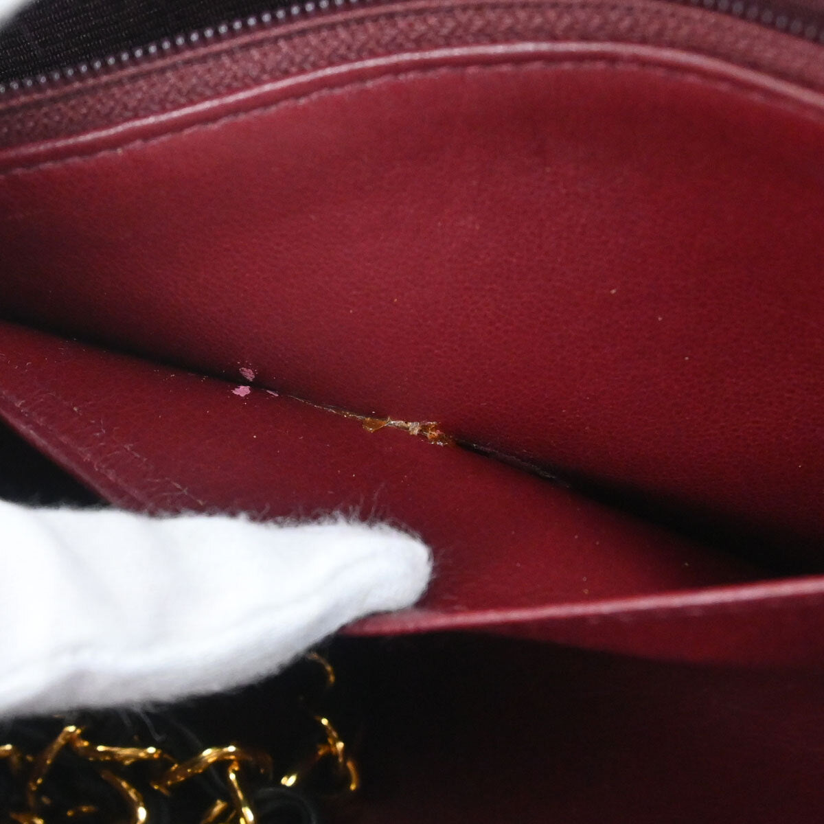 Chanel 1991-1994 Black Lambskin Mademoiselle Single Flap Shoulder Bag