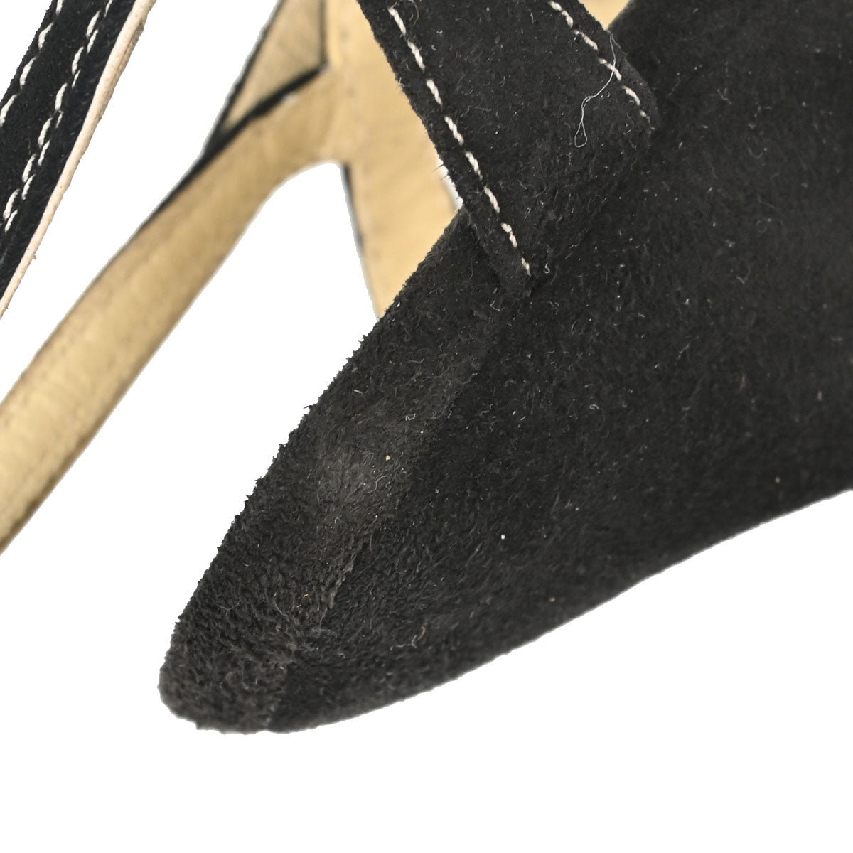 Prada * Black Suede Sandals Shoes #36 1/2