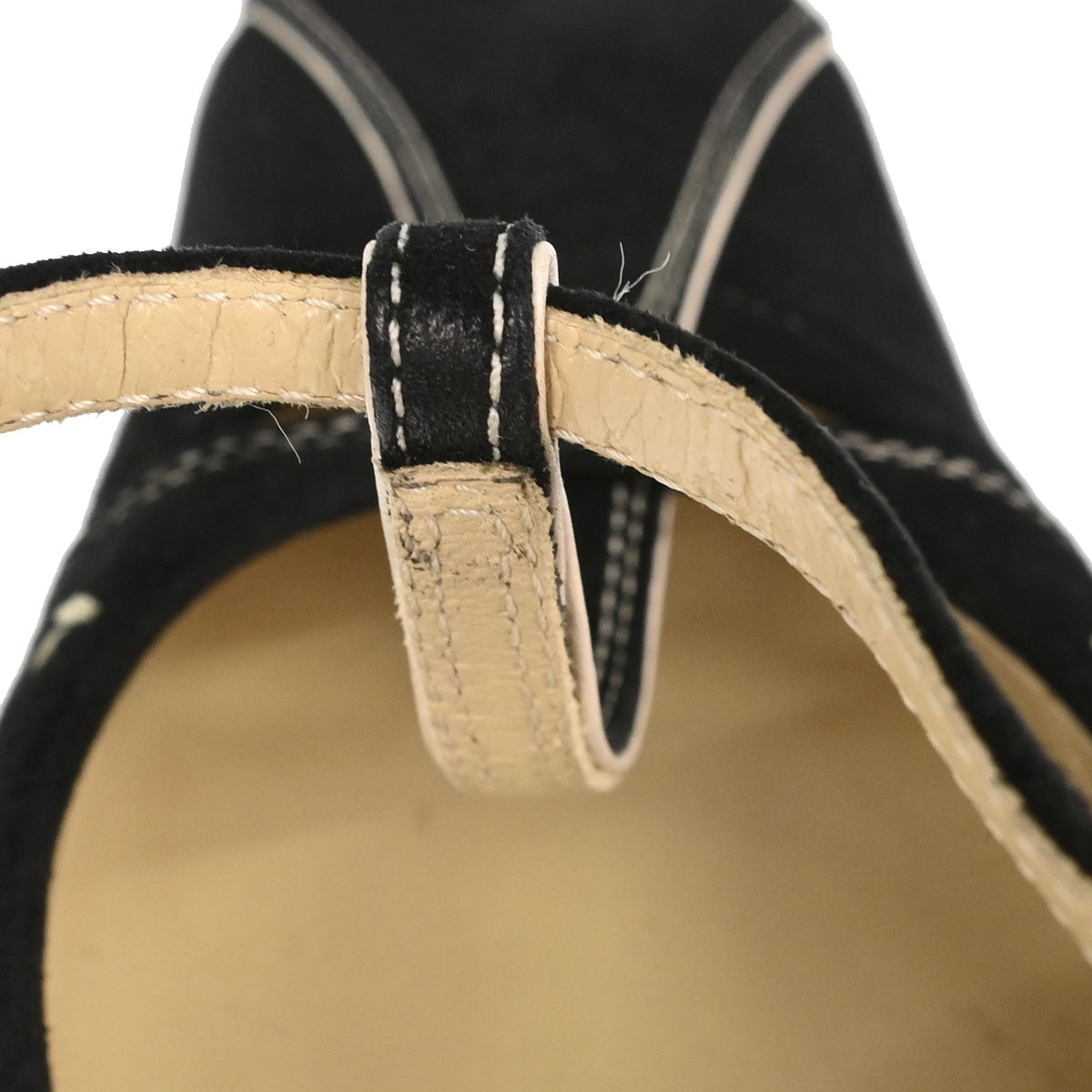Prada * Black Suede Sandals Shoes #36 1/2