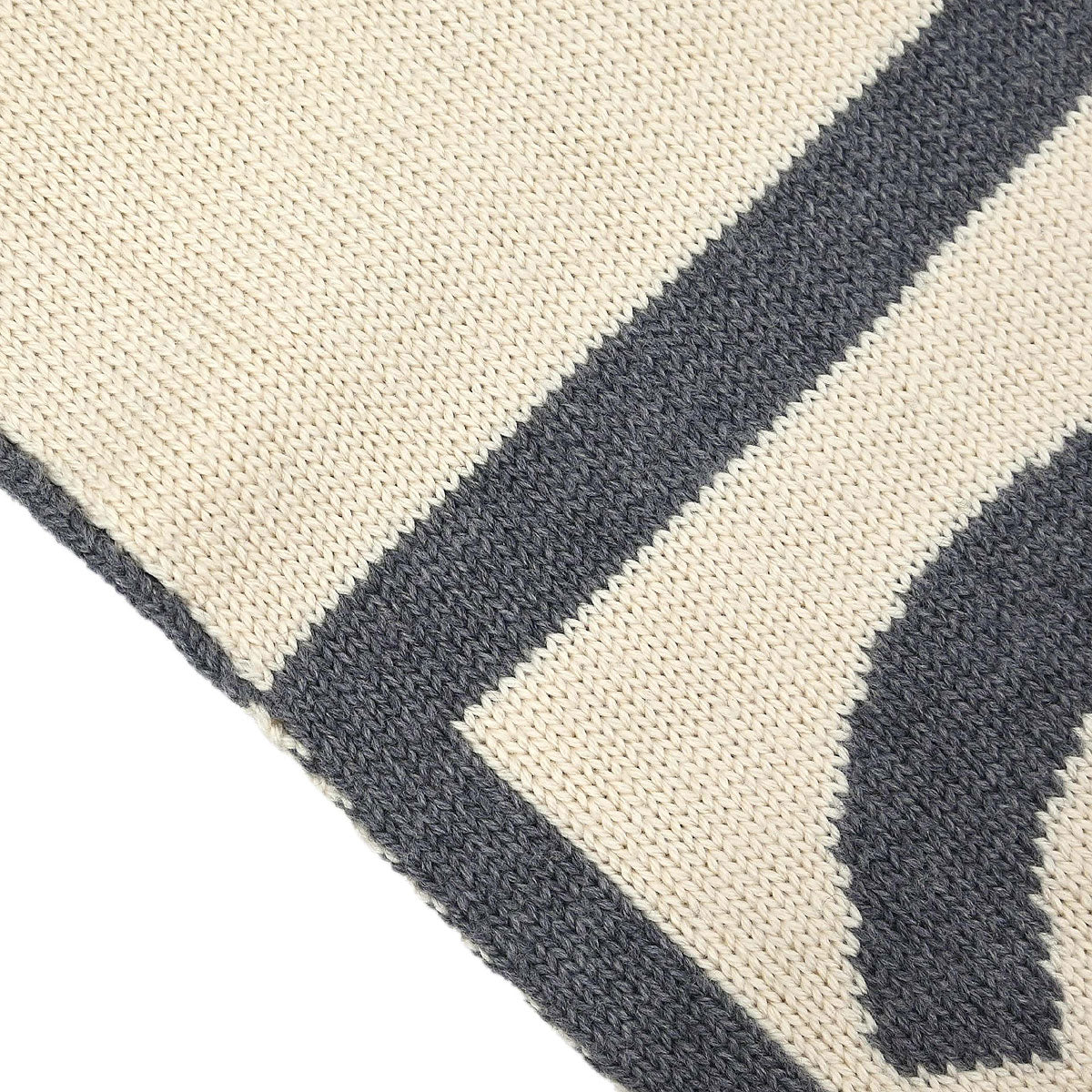 Chanel Sport Line Scarf Shawl White Gray Small Good