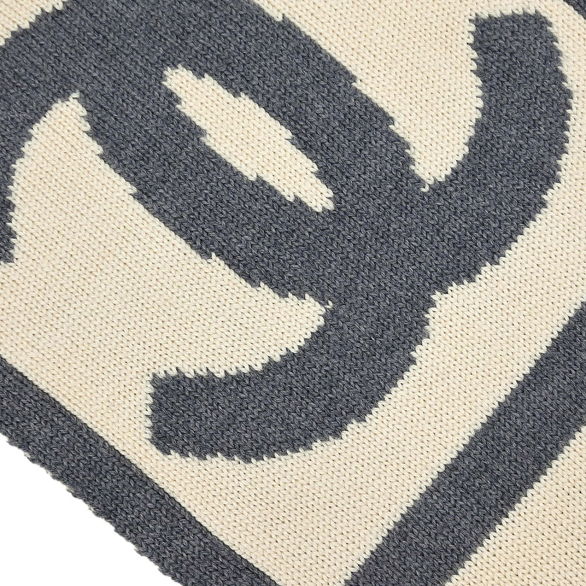 Chanel Sport Line Scarf Shawl White Gray Small Good