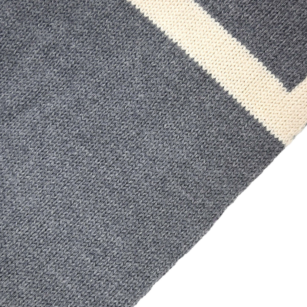 Chanel Sport Line Scarf Shawl White Gray Small Good