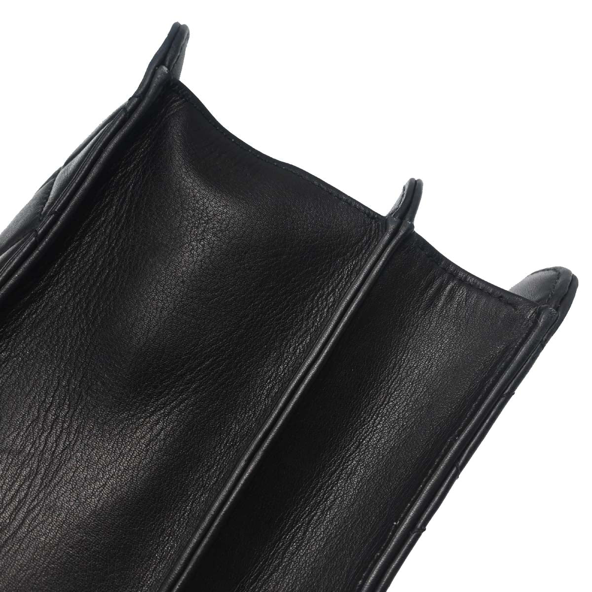 Chanel Black Lambskin Briefcase Business 2way Shoulder Handbag