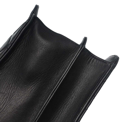Chanel Black Lambskin Briefcase Business 2way Shoulder Handbag