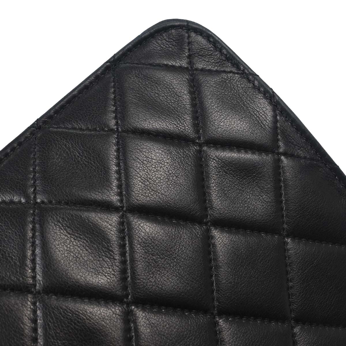 Chanel Black Lambskin Briefcase Business 2way Shoulder Handbag