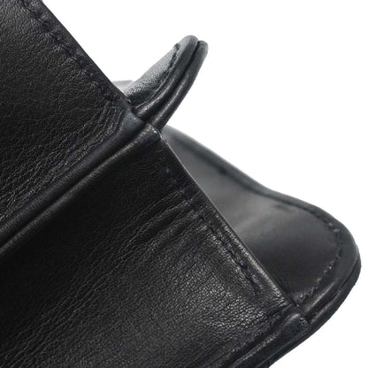 Chanel Black Lambskin Briefcase Business 2way Shoulder Handbag