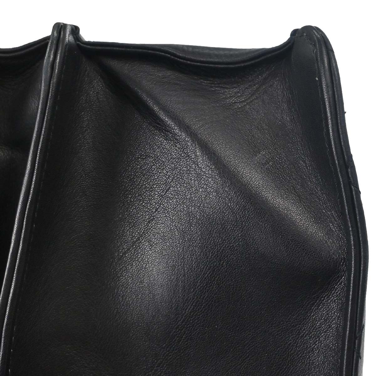 Chanel Black Lambskin Briefcase Business 2way Shoulder Handbag