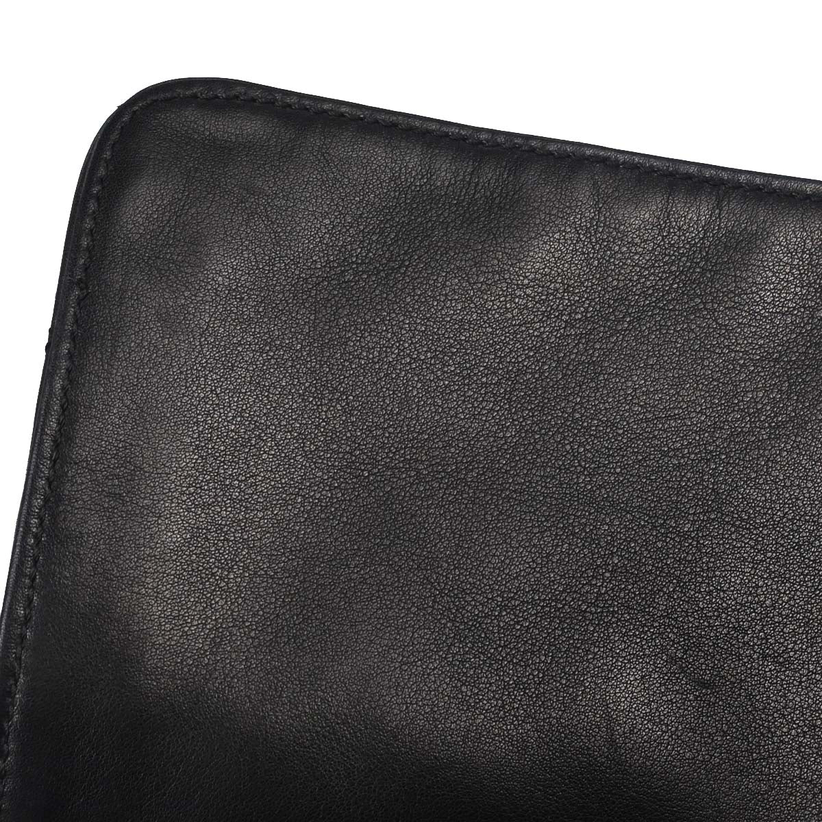 Chanel Black Lambskin Briefcase Business 2way Shoulder Handbag