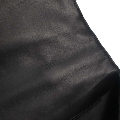 Chanel Black Lambskin Briefcase Business 2way Shoulder Handbag