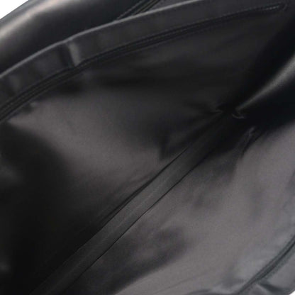 Chanel Black Lambskin Briefcase Business 2way Shoulder Handbag