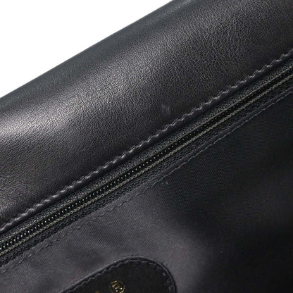 Chanel Black Lambskin Briefcase Business 2way Shoulder Handbag