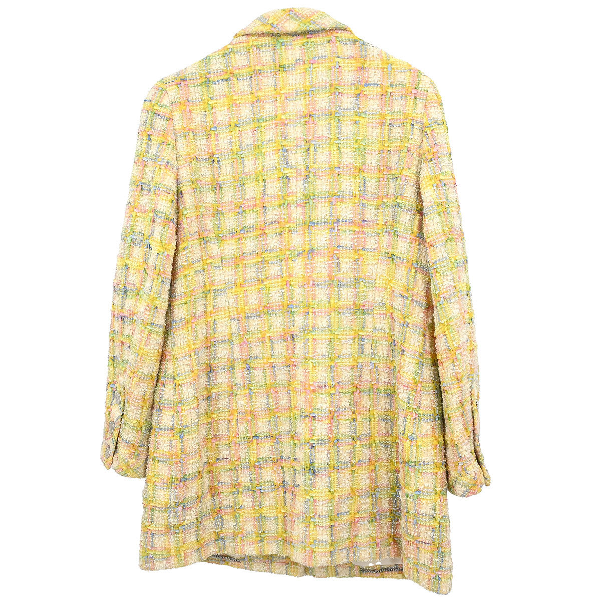Chanel 1996 Tweed Coat Yellow #42