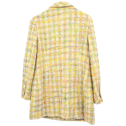 Chanel 1996 Tweed Coat Yellow #42