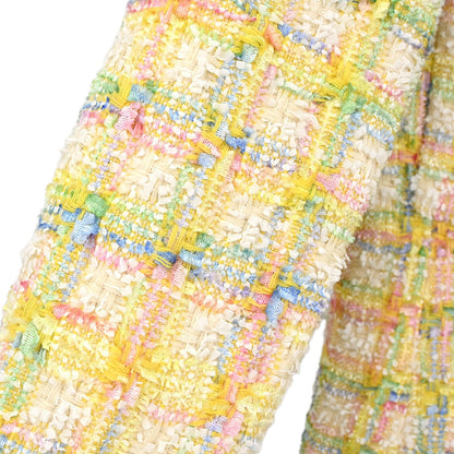 Chanel 1996 Tweed Coat Yellow #42